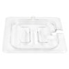 Cambro 60CWCHN135 Camwear Food Pan Cover - 1/6 Size, Notched with Handle, Clear - Image 4