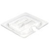 Cambro 60CWCHN135 Camwear Food Pan Cover - 1/6 Size, Notched with Handle, Clear - Image 5