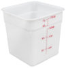 Cambro 8SFSP148 8 qt CamSquare Food Container - Natural White