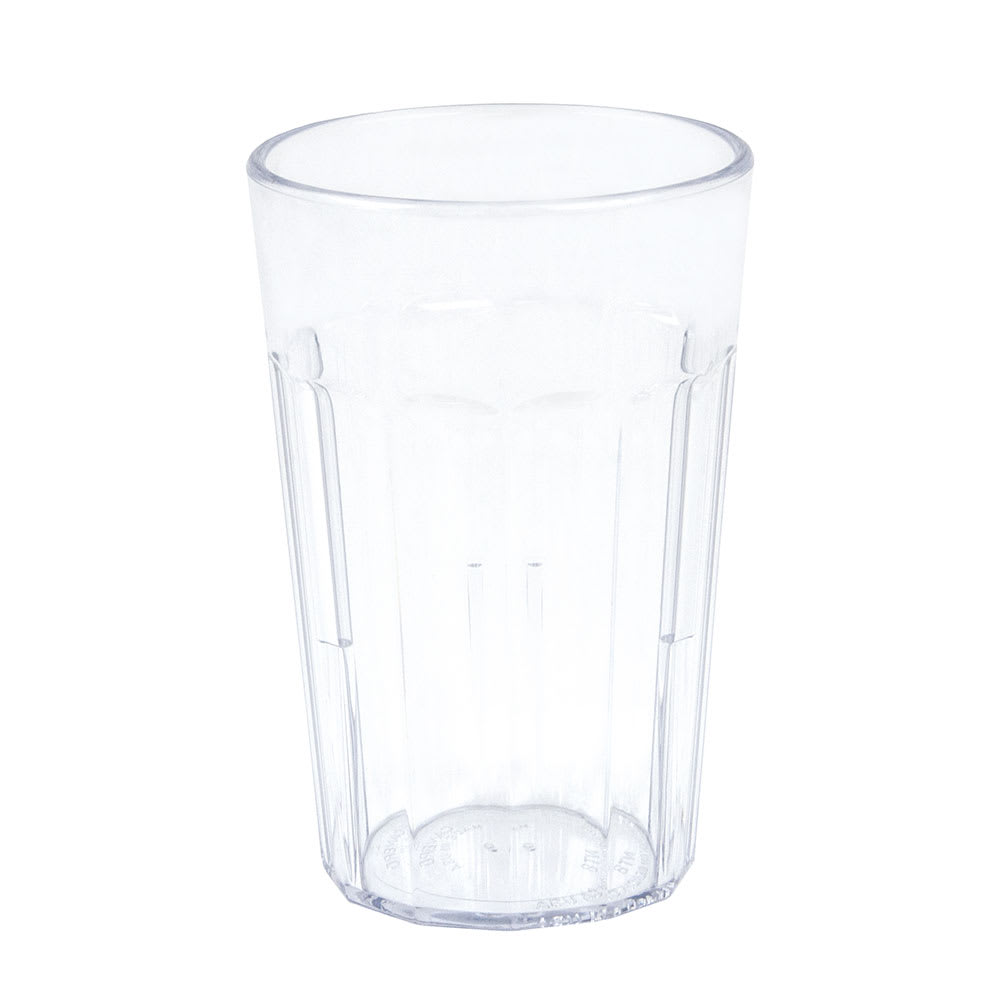Cambro NT8152 8 oz Clear Fluted Plastic Tumbler