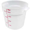 Cambro RFS18148 18 qt Round Storage Container - Natural White - Image 2