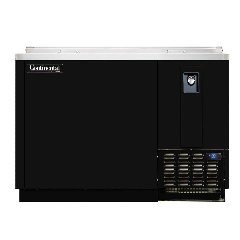 Continental CBC50 50" Forced Air Bottle Cooler - Holds (432) 12 oz Bottles, Opener, 115v