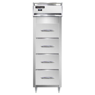 Continental D1RSNSS-F 26" Poultry & Fish File Refrigerator w/ (1) Section & (4) Drawers, 115v
