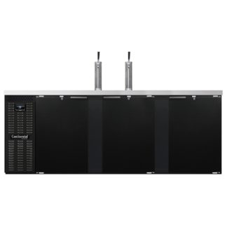 Continental KC90N 90" Draft Beer System w/ (5) Keg Capacity - (2) Columns, Black, 115v
