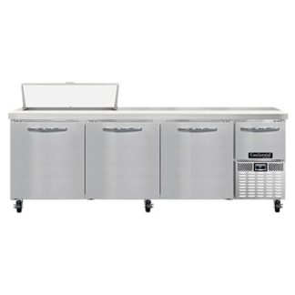 Continental RA93N10 93" Pizza Prep Table w/ Refrigerated Base, 115v