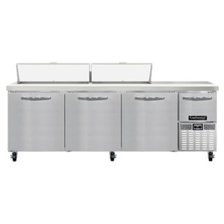 Continental RA93N18 93" Pizza Prep Table w/ Refrigerated Base, 115v