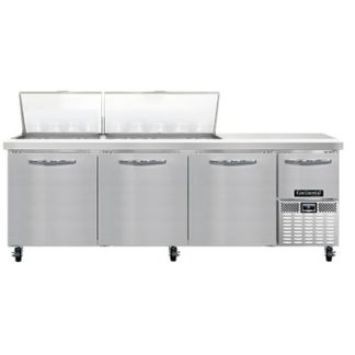 Continental RA93N27M 93" Pizza Prep Table w/ Refrigerated Base, 115v
