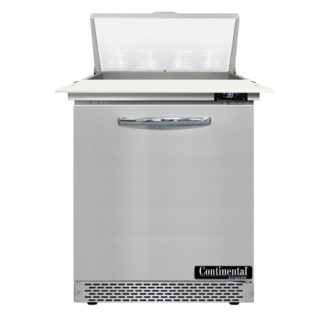 Continental SW27N8C-FB 27" Sandwich/Salad Prep Table w/ Refrigerated Base, 115v