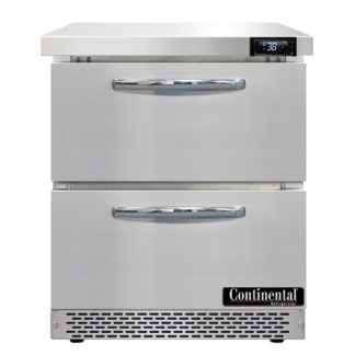 Continental SW27N-FB-D 27" Worktop Refrigerator w/ (1) Sections, 115v