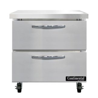 Continental SW32N-D 32" Worktop Refrigerator w/ (1) Section, 115v