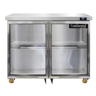 Continental SW36NGD-U 36" W Undercounter Refrigerator w/ (2) Sections & (2) Doors, 115v