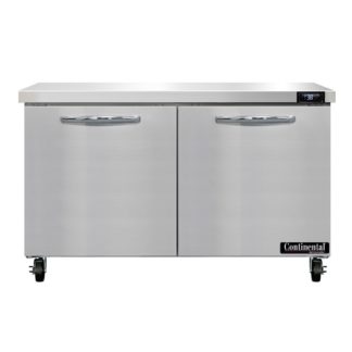 Continental SW48N 48" Worktop Refrigerator w/ (2) Sections, 115v