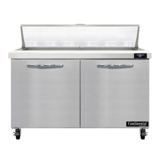 Continental SW48N12 48" Sandwich/Salad Prep Table w/ Refrigerated Base, 115v
