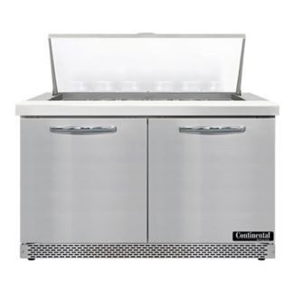 Continental SW48N18M-FB 48" Sandwich/Salad Prep Table w/ Refrigerated Base, 115v