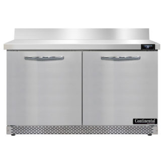 Continental SW48NBS-FB 48" Worktop Refrigerator w/ (2) Sections, 115v