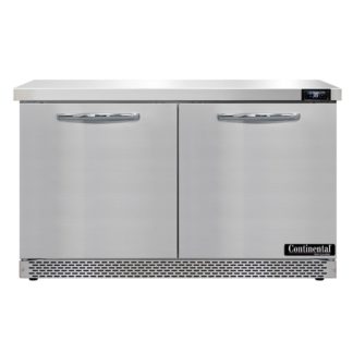 Continental SW48N-FB 48" Worktop Refrigerator w/ (2) Sections, 115v