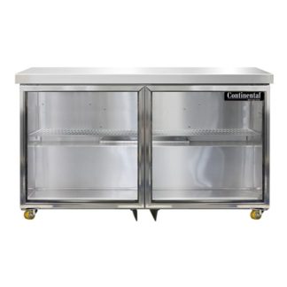 Continental SW48NGD-U 48" Undercounter Refrigerator w/ (2) Sections & (2) Doors, 115v