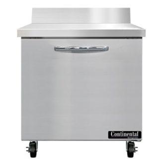 Continental SWF32NBS 32"W Work Top Freezer w/ (1) Section & (1) Door, 115v