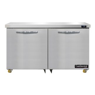 Continental SWF48N-U 48" W Undercounter Freezer w/ (2) Sections & (2) Doors, 115v