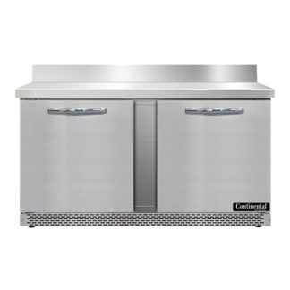 Continental SWF60NBS-FB 60"W Work Top Freezer w/ (2) Sections & (2) Doors, 115v