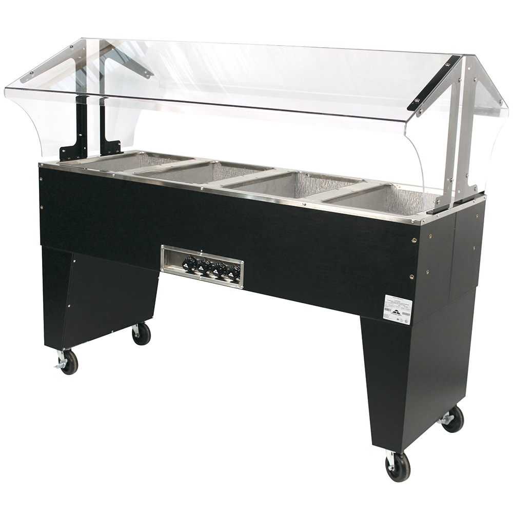 Advance Tabco B4-120-B-S 62 7/16" Hot Food Table w/ (4) Wells & Open Base, 120v