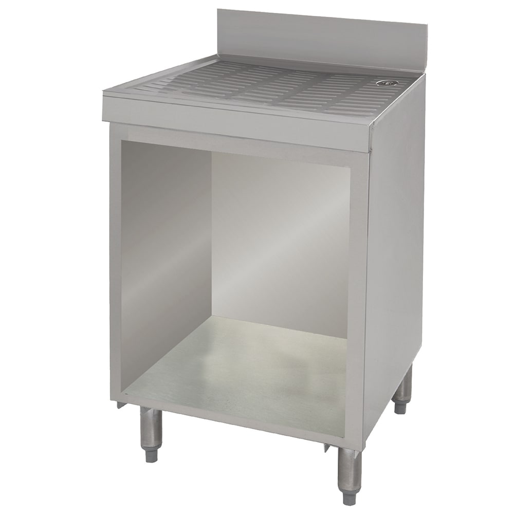 Advance Tabco CRD-4B 48" Bar Type Modular Drainboard w/ Open Cabinet Base, Stainless