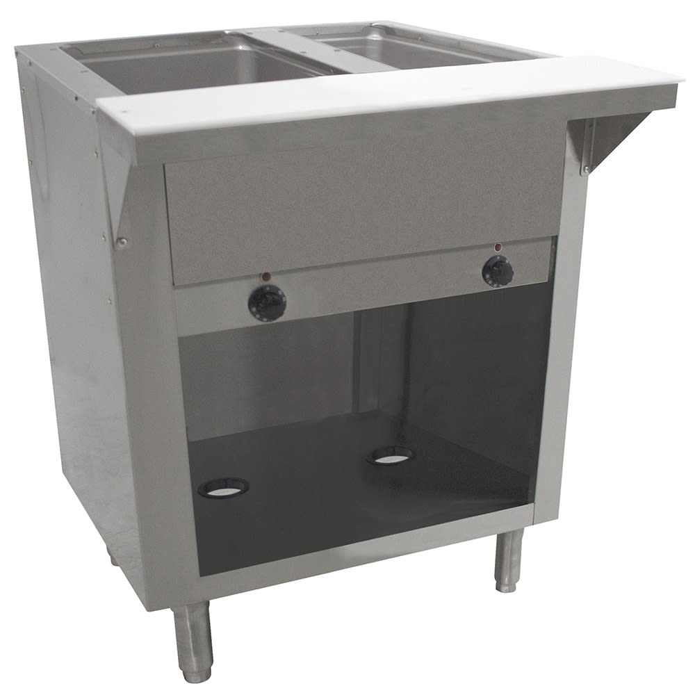 Advance Tabco HF-2E-120-BS 31 13/16" Hot Food Table w/ (2) Wells & Cutting Board, 120v