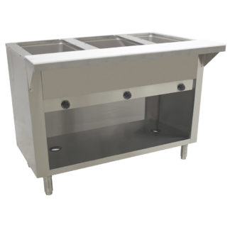 Advance Tabco HF-3G-LP-BS 47 1/8" Hot Food Table w/ (3) Wells & Cutting Board, Liquid Propane