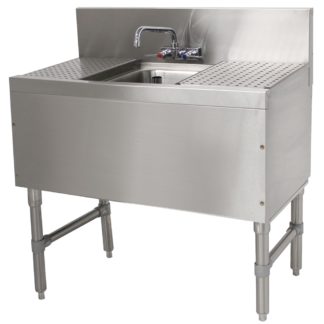 Advance Tabco PRB-19-31C 36" 1 Compartment Sink w/ 10"L x 14"W Bowl, 10" Deep