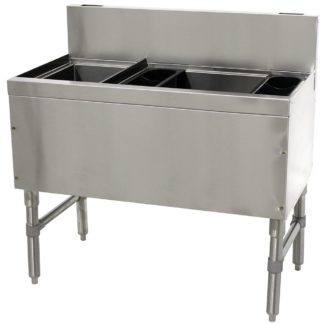 Advance Tabco PRC-19-48R-10 48" Prestige Cocktail Station w/ 108 lb Ice Bin, Stainless