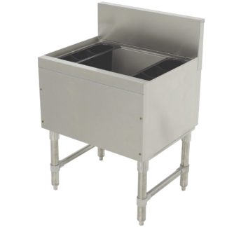 Advance Tabco PRI-19-48-10 48" Prestige Cocktail Station w/ 146 lb Ice Bin, Stainless