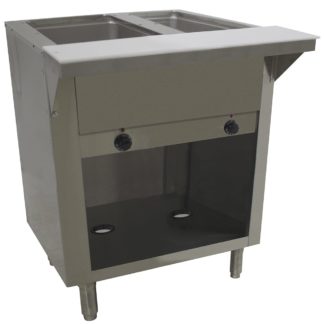 Advance Tabco SW-2E-120-BS 31 13/16" Hot Food Table w/ (2) Wells & Cutting Board, 120v