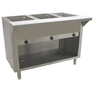 Advance Tabco SW-3E-120-BS 47 1/8" Hot Food Table w/ (3) Wells & Cutting Board, 120v