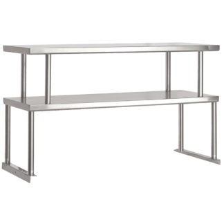 Advance Tabco TOS-2-18 Double Table Mounted Overshelf, 31 13/16 x 18", Stainless