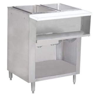 Advance Tabco WB-2G-LP-BS 31 13/16" Hot Food Table w/ (2) Wells & Cutting Board, Liquid Propane