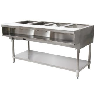 Advance Tabco WB-4G-LP 62 7/16 Hot Food Table w/ (4) Wells & Cutting Board, Liquid Propane
