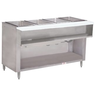 Advance Tabco WB-4G-LP-BS 62 7/16 Hot Food Table w/ (4) Wells & Cutting Board, Liquid Propane