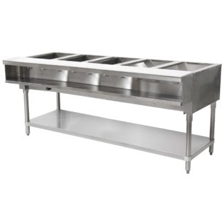 Advance Tabco WB-5G-LP 77 3/4" Hot Food Table w/ (5) Wells & Cutting Board, Liquid Propane