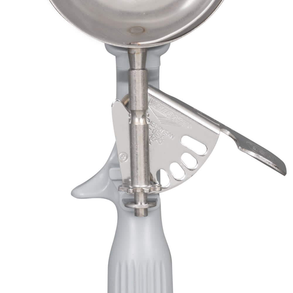 Disher, 4 oz, Size #8, Grey Handle, Stainless Steel, Vollrath 47140