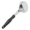 Vollrath 6433820 Jacob's Pride 8 oz Round Solid Spoodle - Black Nylon Handle, Heavy-Duty, Stainless - Image 4