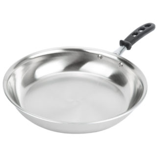 Vollrath 69812 Jacob's Pride 12" Stainless Steel Frying Pan w/ Vented Silicone Handle