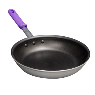 Vollrath T401080 10" Aluminum Frying Pan w/ Solid Silicone Handle