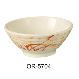 Yanco OR-5704 Orchis Side Dish, 7 Oz Capacity, 2.25" Height, 4" Diameter, Melamine, Pack of 72