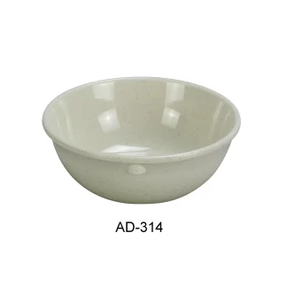 Yanco AD-314 Ardis Nappie, 11 Oz Capacity, 1.75" Height, 4.875" Diameter, Melamine, Pack of 48