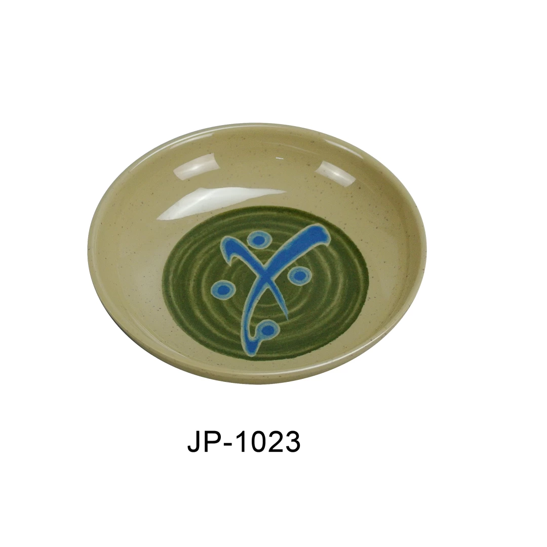 Yanco JP-1309 Japanese Round Plate, 9" Diameter, Melamine, Pack of 24