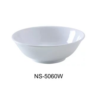 Yanco NS-5060W Nessico Rimless Bowl, 22 Oz Capacity, 2.15" Height, 6.75" Diameter, Melamine, White Color, Pack of 24