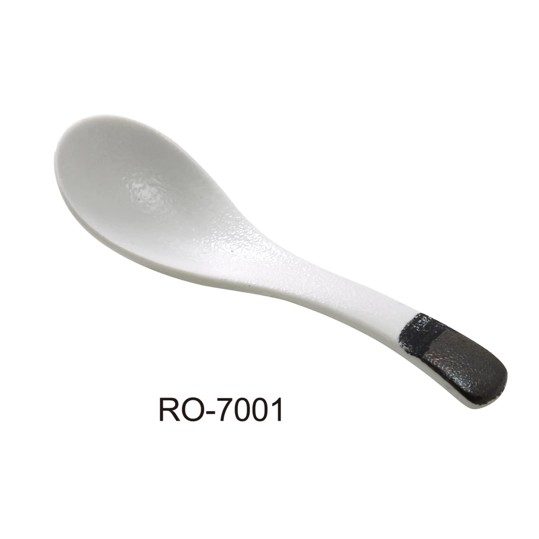 Yanco RO-7001 Rockeye Collection, 5.5" Spoon, 5.5" Length, 1.75" Width, China, Two-Tone, Pack of 72