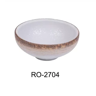 Yanco RO-2704 Rockeye-2 4 3/4" X 2" Rice Bowl 7 Oz, Porcelain, Two-Tone, Pack of 36