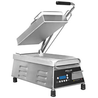 Proluxe CS157A Vantage Light-Duty Clamshell Sandwich Grill with Smooth Plates - 120V, 1150W