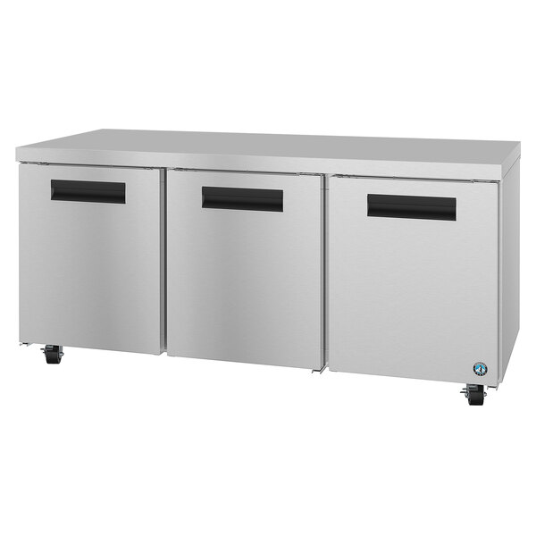 Hoshizaki UR72B Steelheart 72" Stainless Steel Undercounter Refrigerator with Three Doors